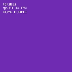 #6F2BB2 - Royal Purple Color Image