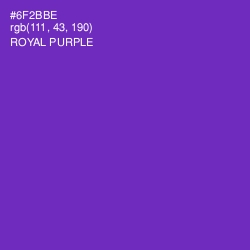 #6F2BBE - Royal Purple Color Image