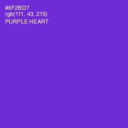 #6F2BD7 - Purple Heart Color Image
