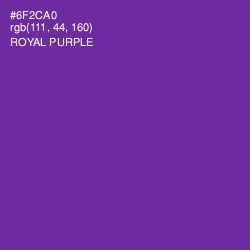 #6F2CA0 - Royal Purple Color Image