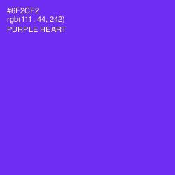 #6F2CF2 - Purple Heart Color Image
