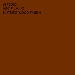 #6F2D00 - Nutmeg Wood Finish Color Image