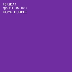 #6F2DA1 - Royal Purple Color Image