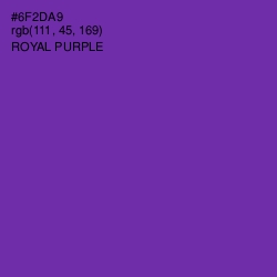 #6F2DA9 - Royal Purple Color Image