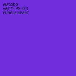 #6F2DDD - Purple Heart Color Image