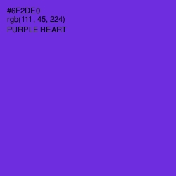 #6F2DE0 - Purple Heart Color Image