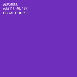 #6F2EBB - Royal Purple Color Image