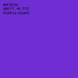 #6F2ED4 - Purple Heart Color Image