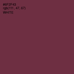 #6F2F43 - Tawny Port Color Image