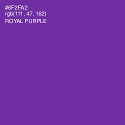 #6F2FA2 - Royal Purple Color Image