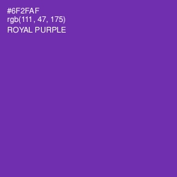 #6F2FAF - Royal Purple Color Image