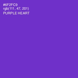 #6F2FC9 - Purple Heart Color Image