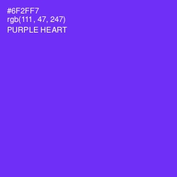 #6F2FF7 - Purple Heart Color Image