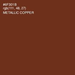 #6F301B - Metallic Copper Color Image