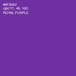 #6F30A2 - Royal Purple Color Image