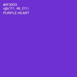 #6F30D3 - Purple Heart Color Image