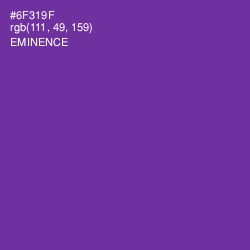 #6F319F - Eminence Color Image