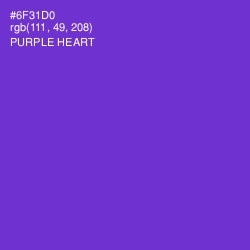 #6F31D0 - Purple Heart Color Image