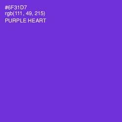 #6F31D7 - Purple Heart Color Image