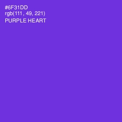 #6F31DD - Purple Heart Color Image