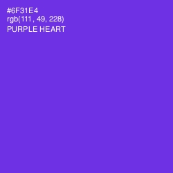 #6F31E4 - Purple Heart Color Image