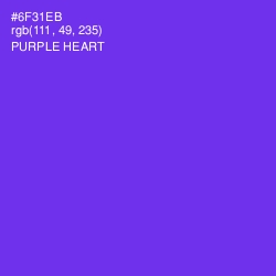 #6F31EB - Purple Heart Color Image