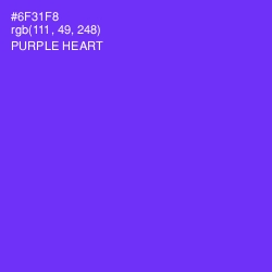 #6F31F8 - Purple Heart Color Image