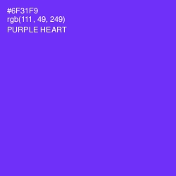 #6F31F9 - Purple Heart Color Image