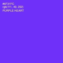 #6F31FC - Purple Heart Color Image