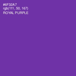 #6F32A7 - Royal Purple Color Image