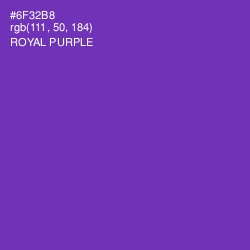 #6F32B8 - Royal Purple Color Image