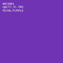 #6F33B4 - Royal Purple Color Image