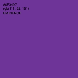 #6F3497 - Eminence Color Image