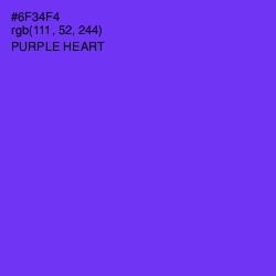 #6F34F4 - Purple Heart Color Image