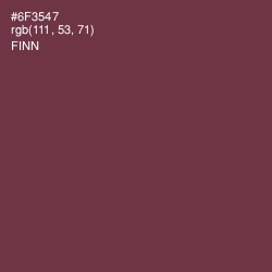 #6F3547 - Finn Color Image