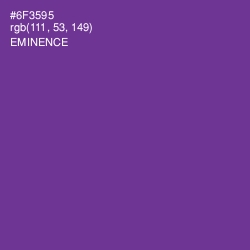 #6F3595 - Eminence Color Image