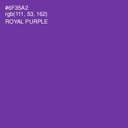 #6F35A2 - Royal Purple Color Image