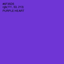 #6F35D5 - Purple Heart Color Image