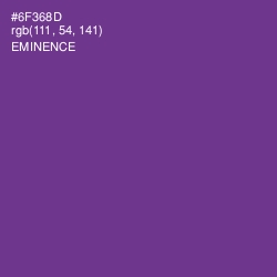 #6F368D - Eminence Color Image