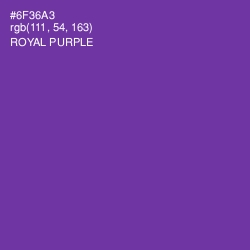 #6F36A3 - Royal Purple Color Image