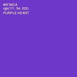 #6F36CA - Purple Heart Color Image