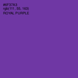 #6F37A3 - Royal Purple Color Image