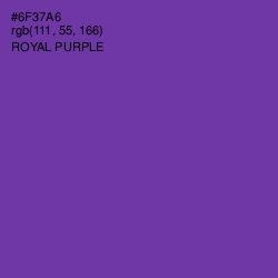 #6F37A6 - Royal Purple Color Image