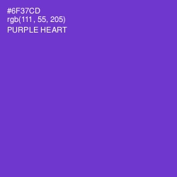 #6F37CD - Purple Heart Color Image