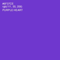 #6F37CE - Purple Heart Color Image