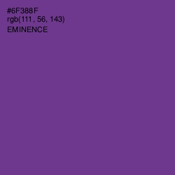 #6F388F - Eminence Color Image