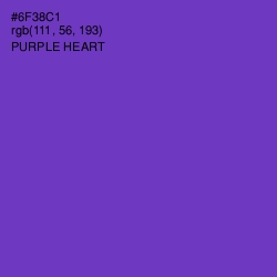 #6F38C1 - Purple Heart Color Image