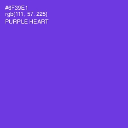 #6F39E1 - Purple Heart Color Image