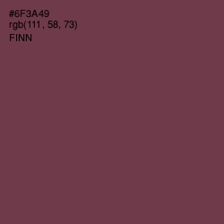 #6F3A49 - Finn Color Image