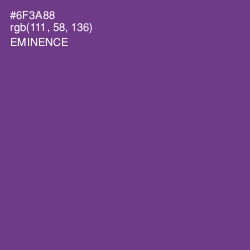 #6F3A88 - Eminence Color Image